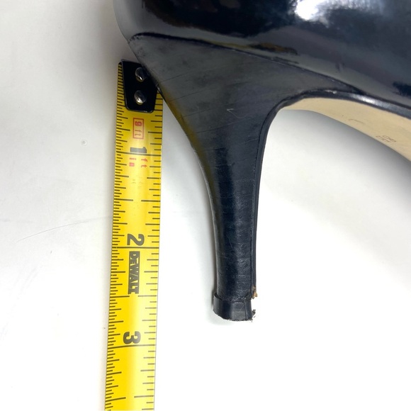 COLE HAAN Black Patent Leather Pumps 3 Inch Heels Classic Career - Picture 6 of 9